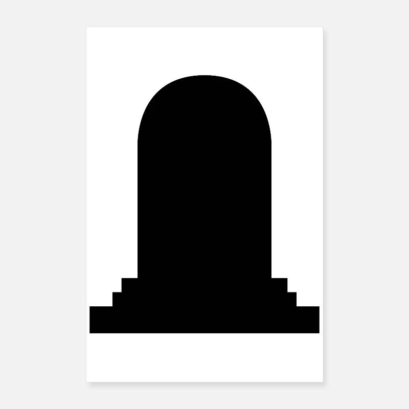 Pierre tombale Poster 40 x 60 cm