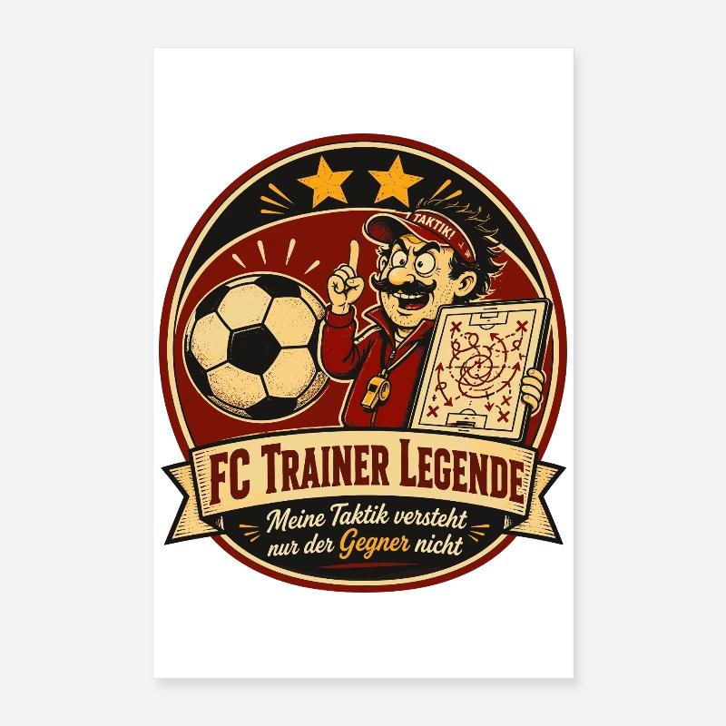FC Trainer Legende Poster 40x60 cm