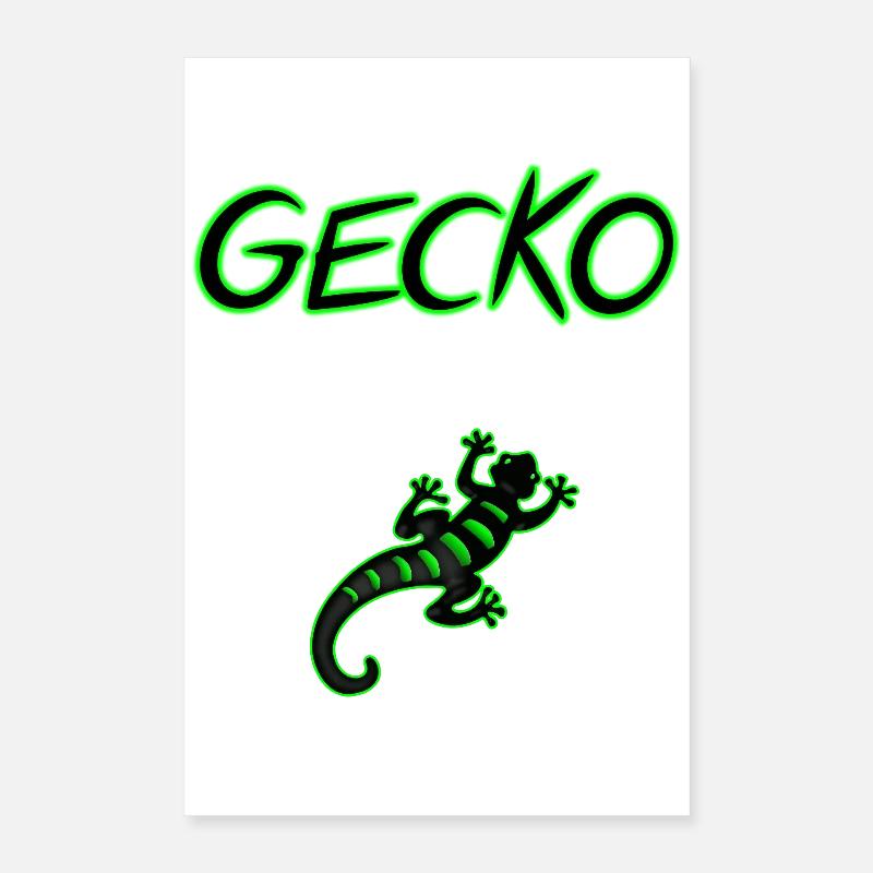 Gecko Poster 16" x 24" (40x60 cm)