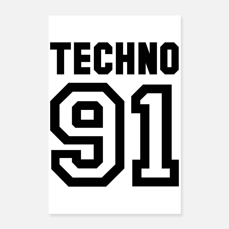 TECHNO Poster 16" x 24" (40x60 cm)