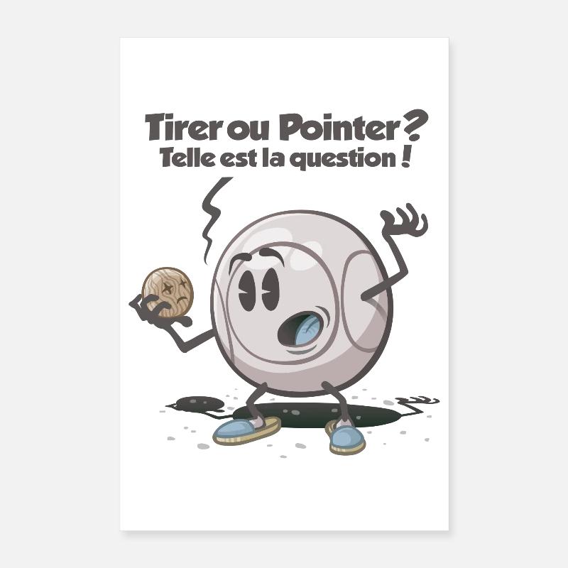 Tirer ou pointer Poster 40x60 cm