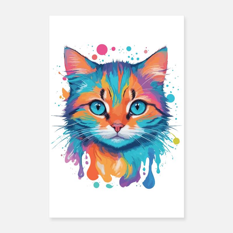 Cute Cat Poster 16" x 24" (40x60 cm)