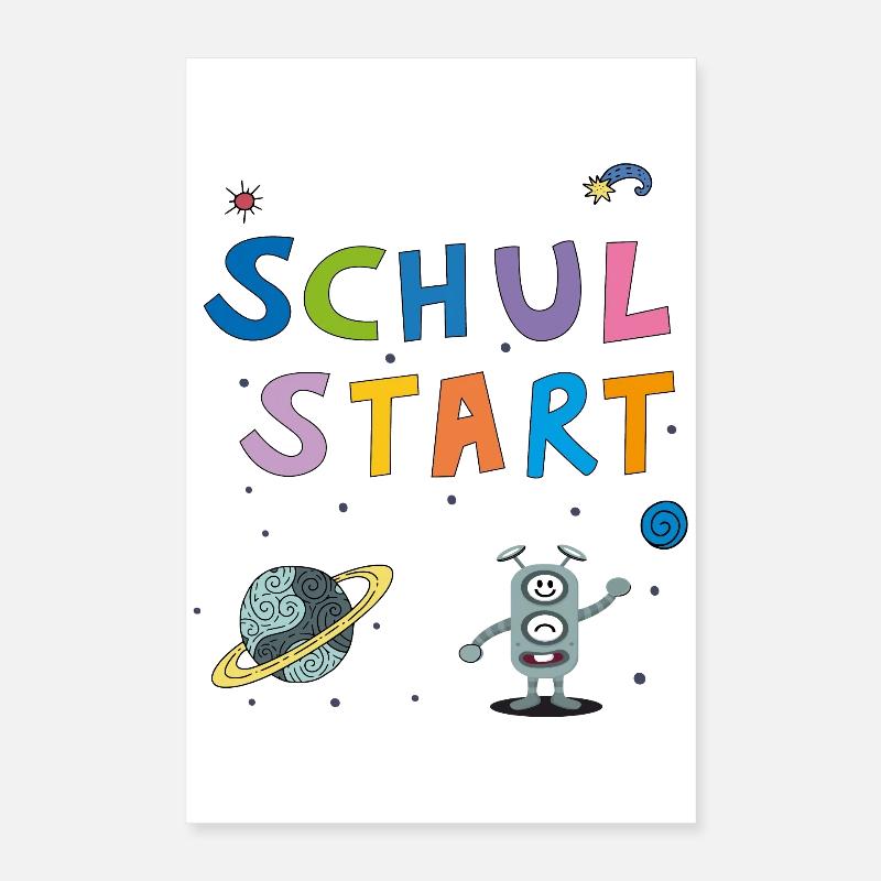 Schulstart Schulkind Poster 40x60 cm