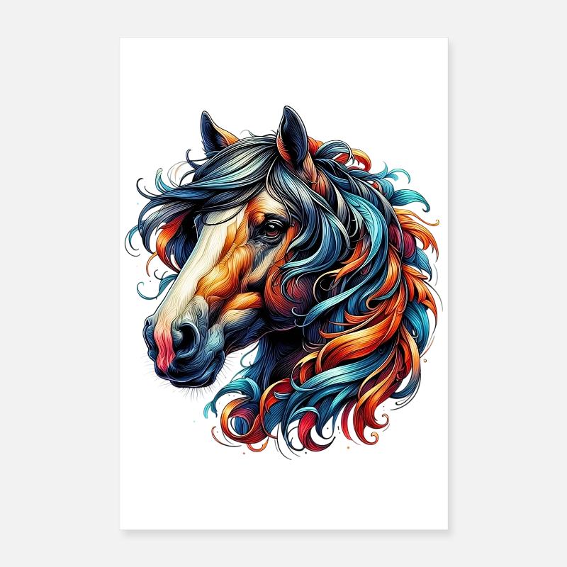 Pferd Poster 40x60 cm