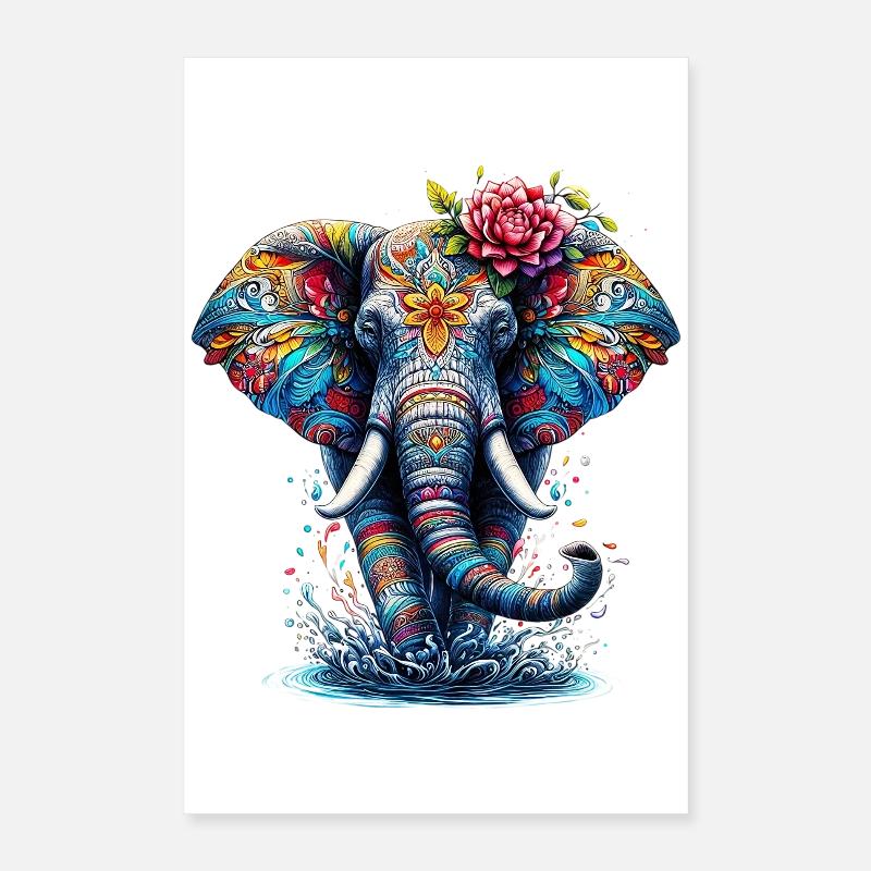 Elefant Poster 40x60 cm