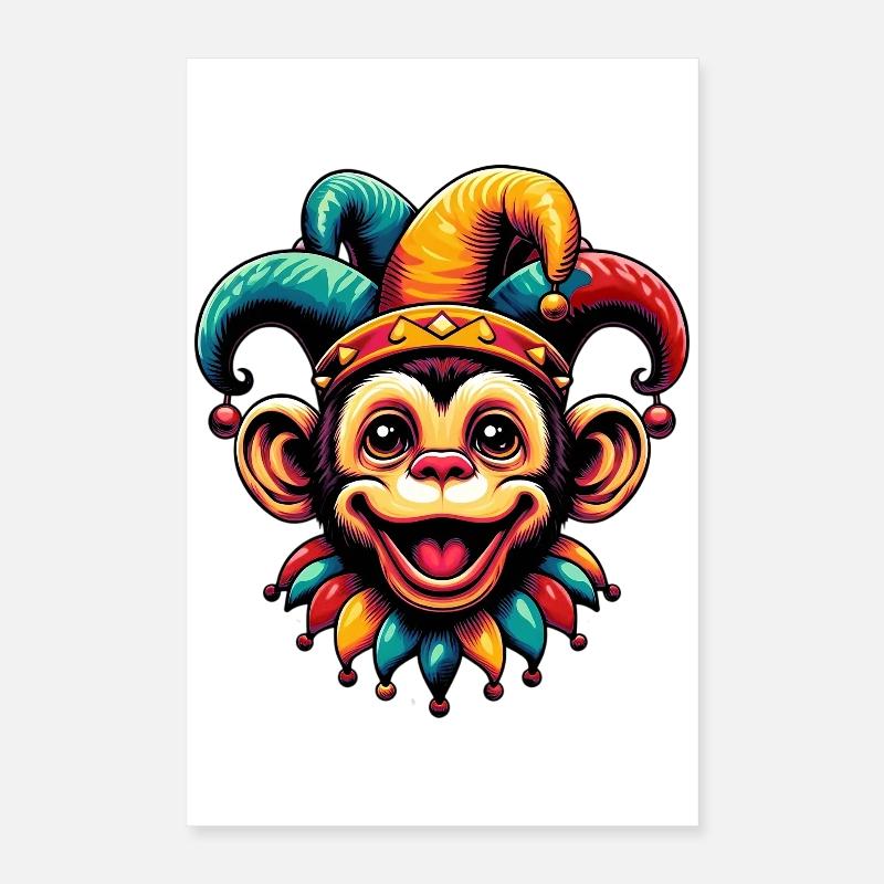 Singe Bouffon Poster 40 x 60 cm