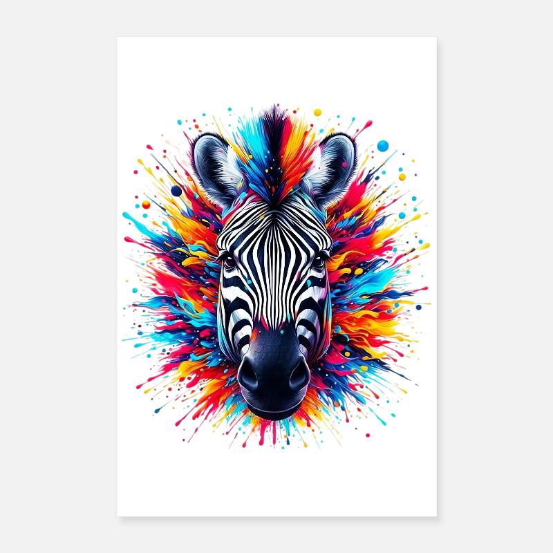 Zebra Poster 16" x 24" (40x60 cm)