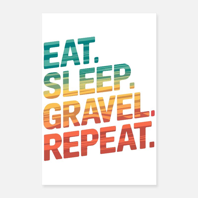 Rétro coucher de soleil voyage citation design Poster 40 x 60 cm