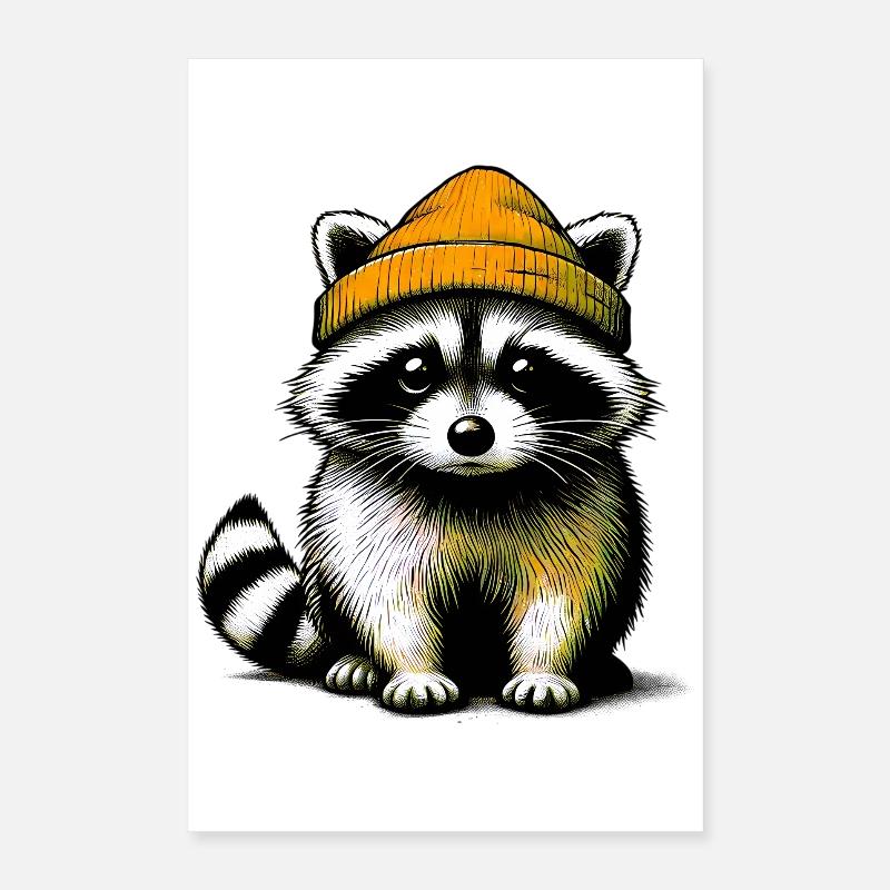 Raton laveur Poster 40 x 60 cm