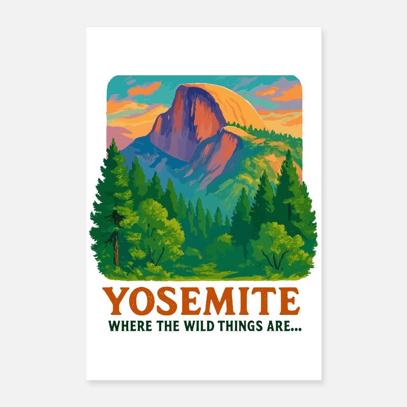 Yosemite Wilderness Poster 16" x 24" (40x60 cm)