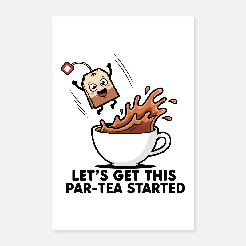 Tea Splash Poster 16" x 24" (40x60 cm)