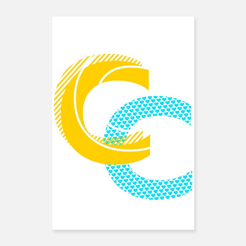 Initial letter C Poster 16" x 24" (40x60 cm)