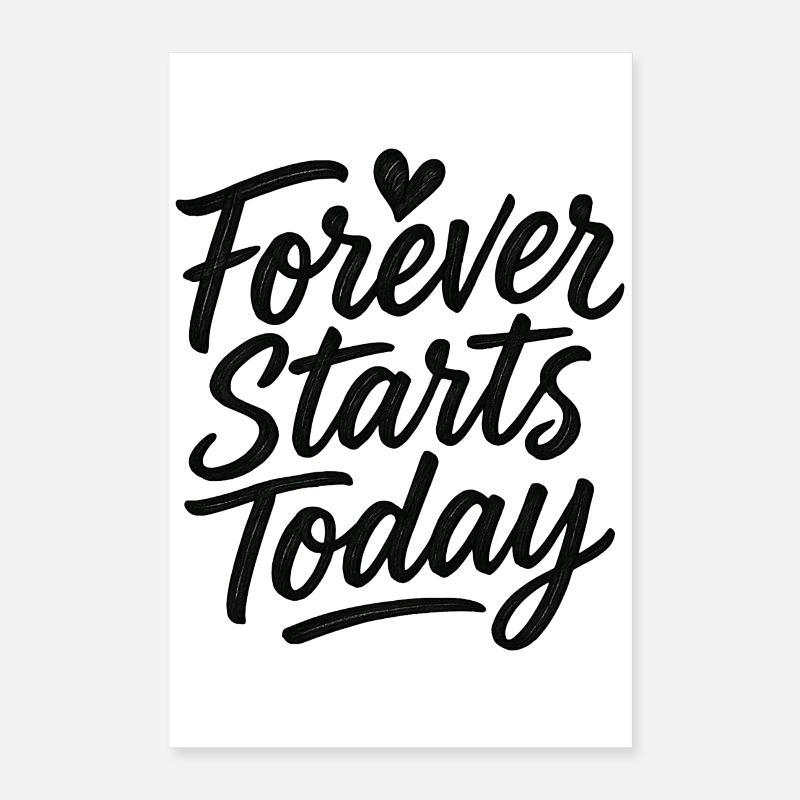 Heirat: Die Ehe beginnt immer heute! Poster 40x60 cm