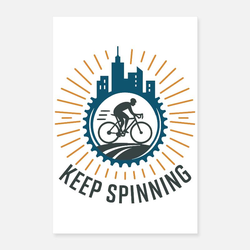 Fahrradfahren  Poster 40x60 cm