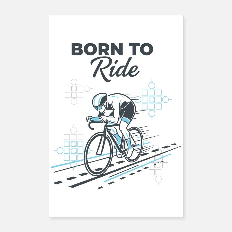 Né pour rouler Poster 40 x 60 cm