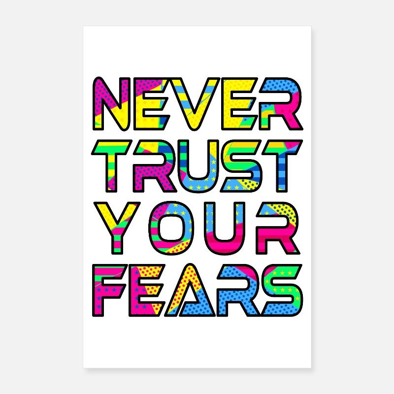 Niemals Angst vor B Poster 40x60 cm