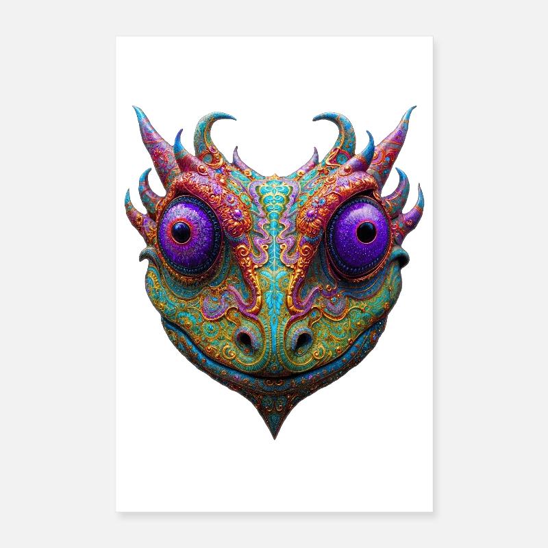 Mystic Toad/Frog/Gecko/Lizzard/Alien Poster 40x60 cm
