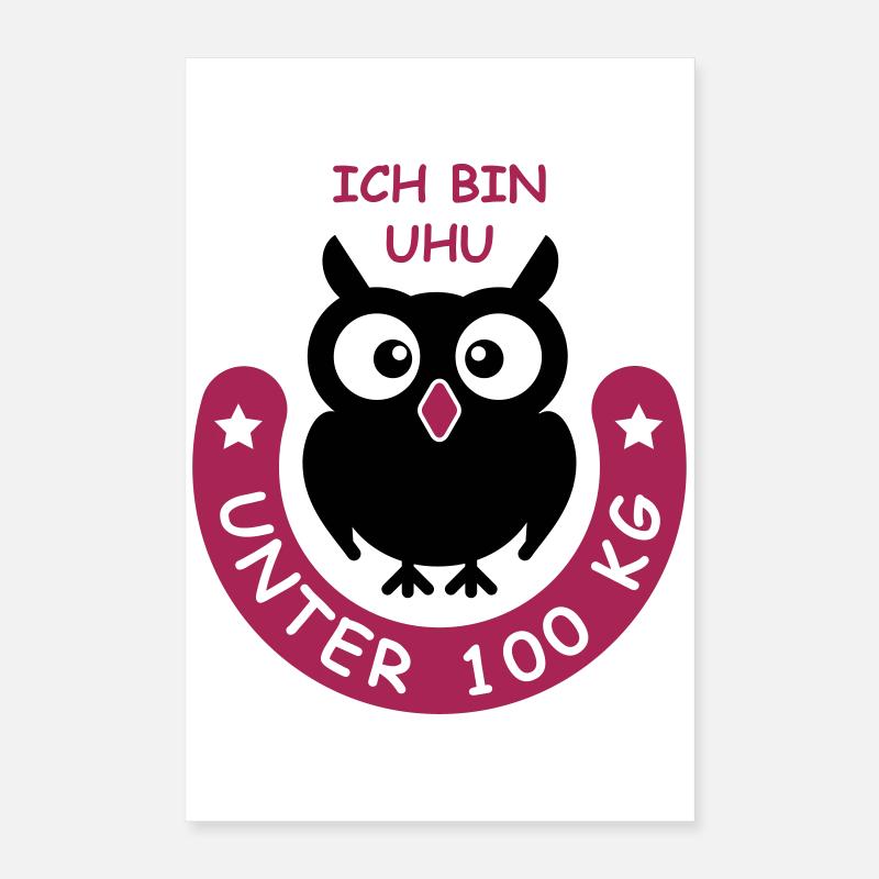 UHU unter hundert Kilo Poster 40x60 cm