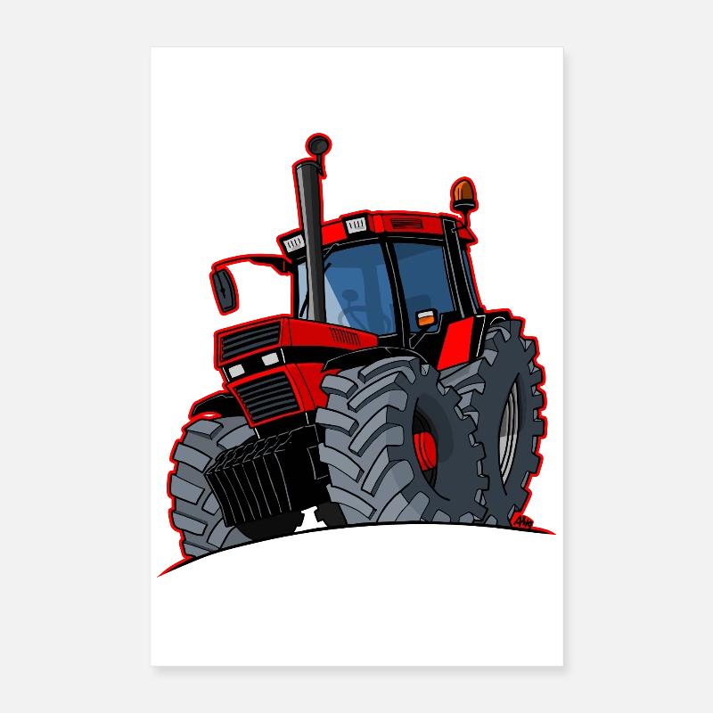 Boîtier 0856 bordure rouge Poster 40 x 60 cm