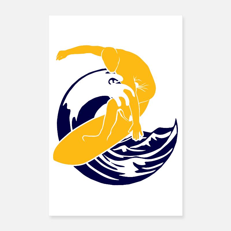 Surfboard | Surfer | Surf Poster 40x60 cm