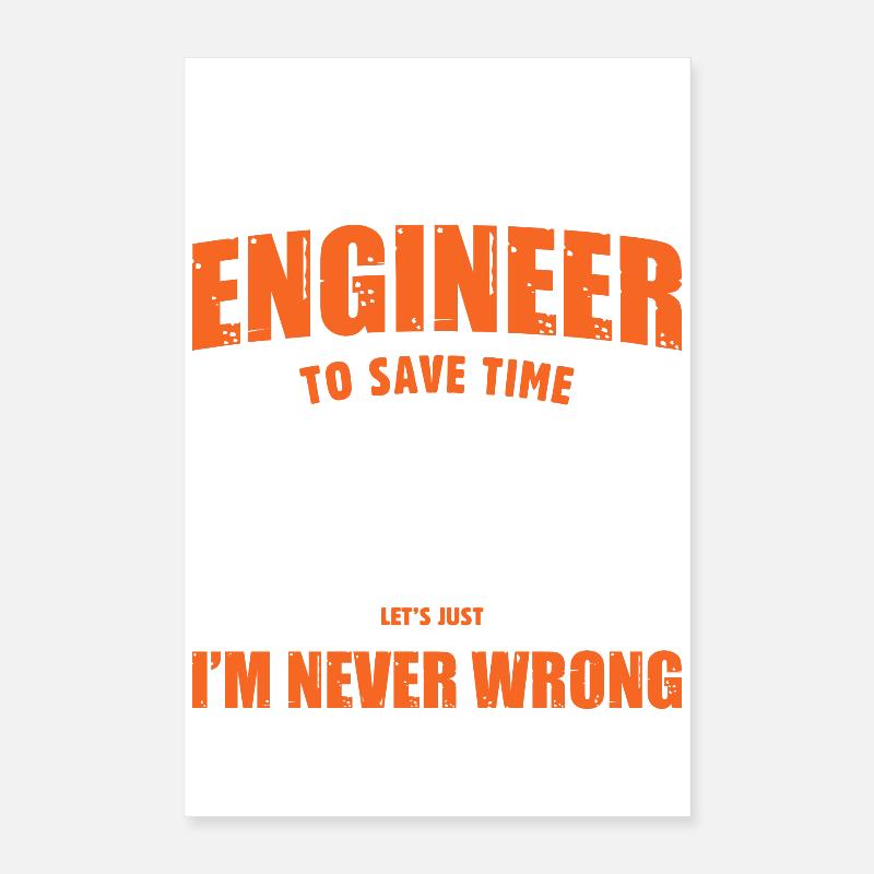 Ingenieur Poster 40x60 cm