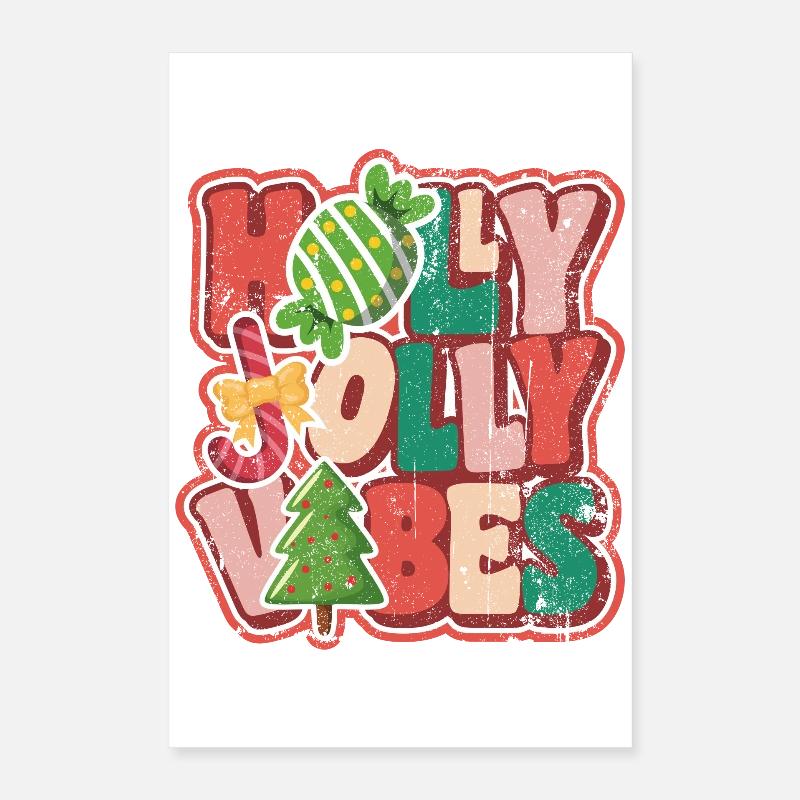 Fröhliche Weihnachtsblasen Weihnachten Poster 40x60 cm