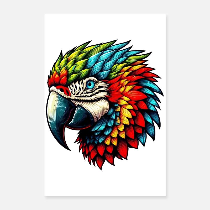 Papagei Poster 40x60 cm