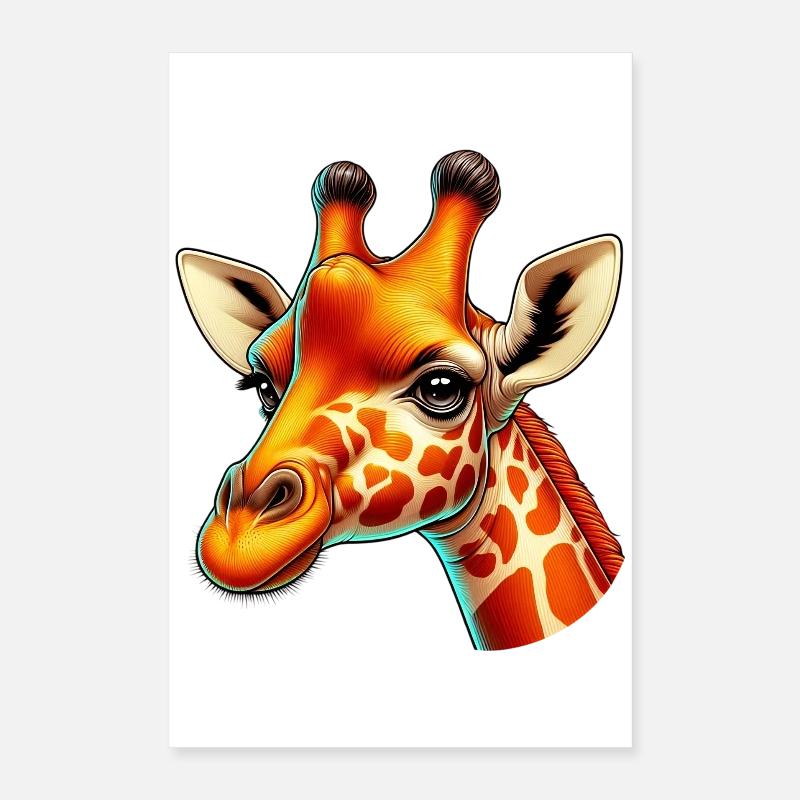Girafe Poster 40 x 60 cm