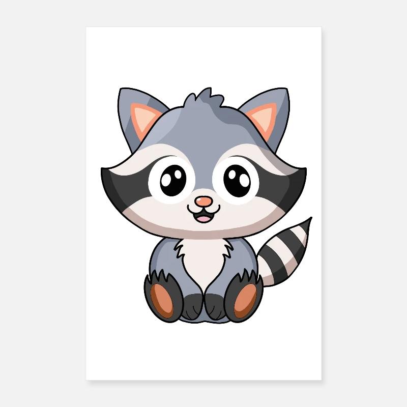 Waschbär Poster 40x60 cm