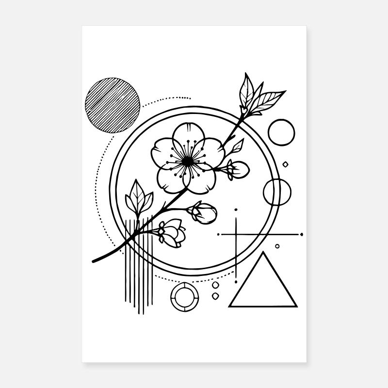 Fleurs de Sakura – L’équilibre esthétique de la nature Poster 40 x 60 cm