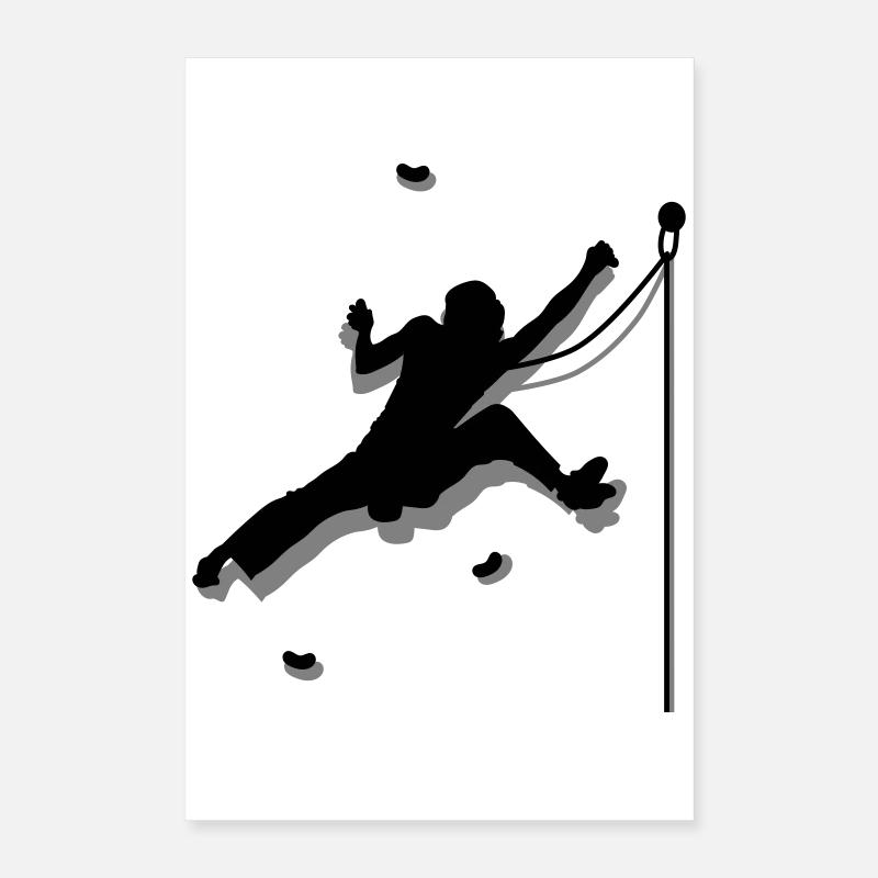 Escalade des murs Poster 40 x 60 cm