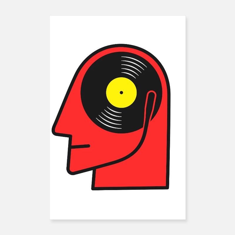 Affiche de tête d’album vinyle Poster 40 x 60 cm