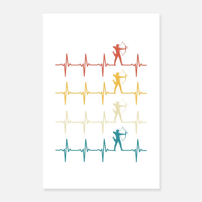 Bogenschießen Herzschlag Bogenschießen Poster 40x60 cm