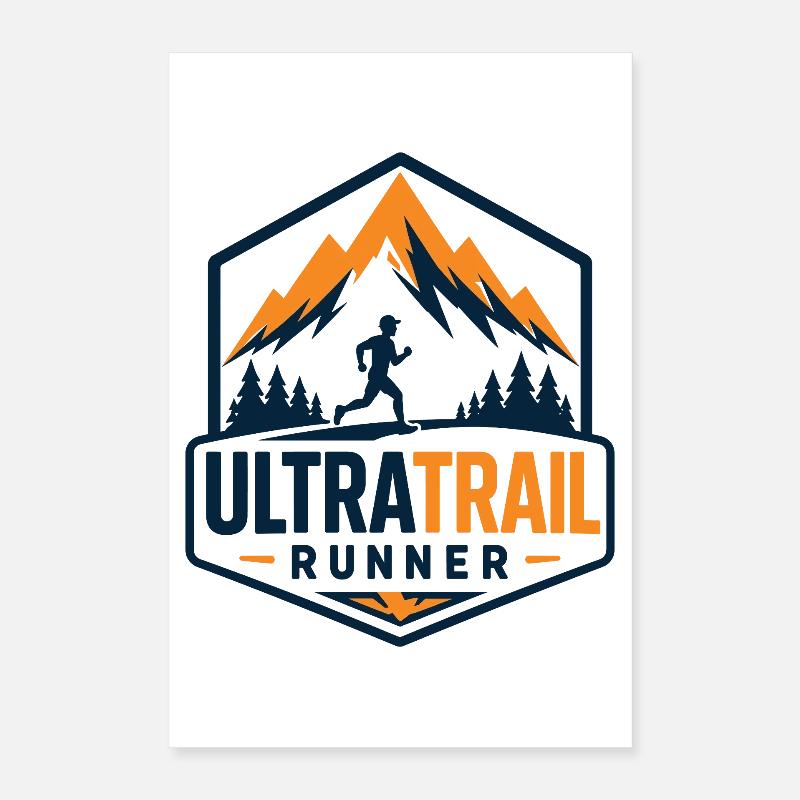 Ultra Trail Runner Poster 16" x 24" (40x60 cm)