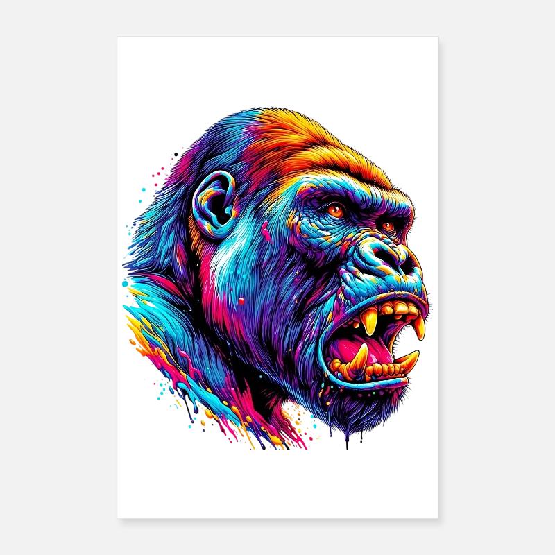 Gorille Poster 40 x 60 cm