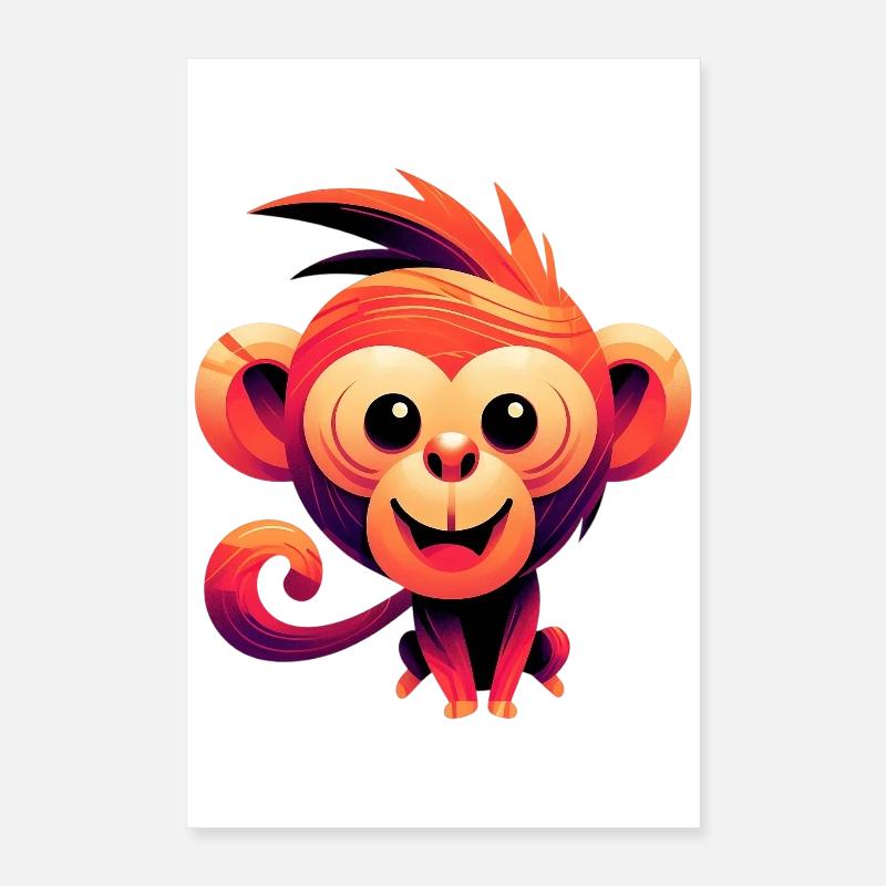 Affe Poster 40x60 cm