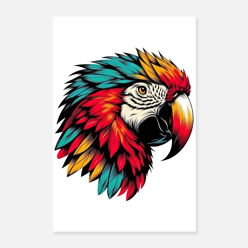 Perroquet Poster 40 x 60 cm