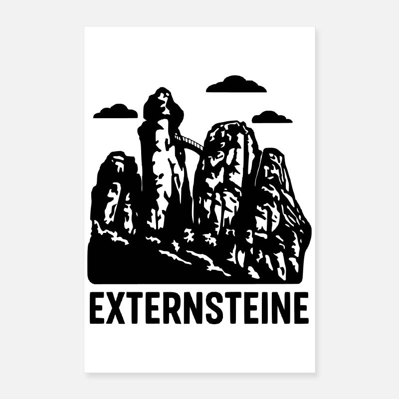 externsteine teutoburger wald Poster 40x60 cm