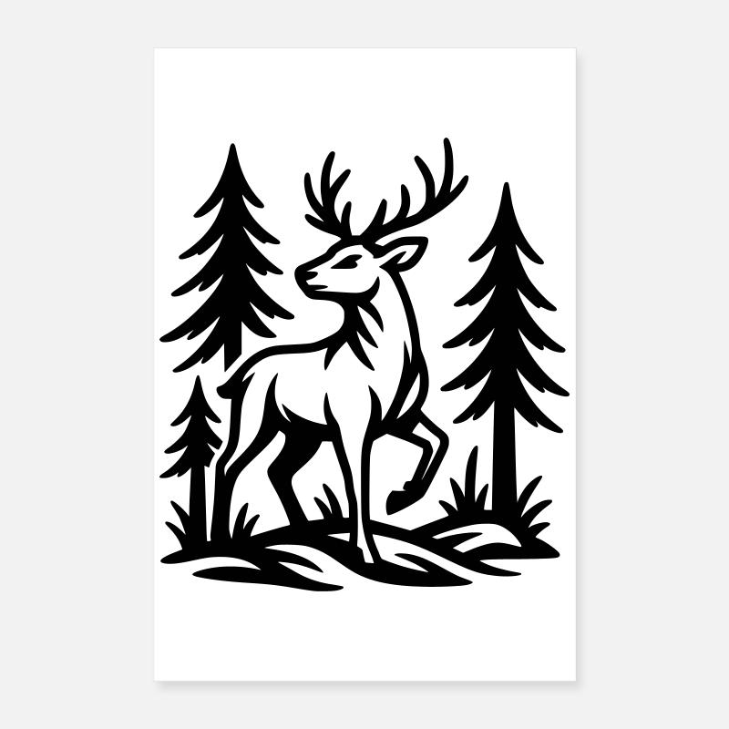 roe deer Poster 16" x 24" (40x60 cm)