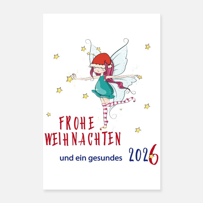 Frohe Weihnachten Poster 40x60 cm
