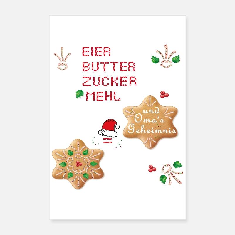 Biscuits de Noël Poster 40 x 60 cm