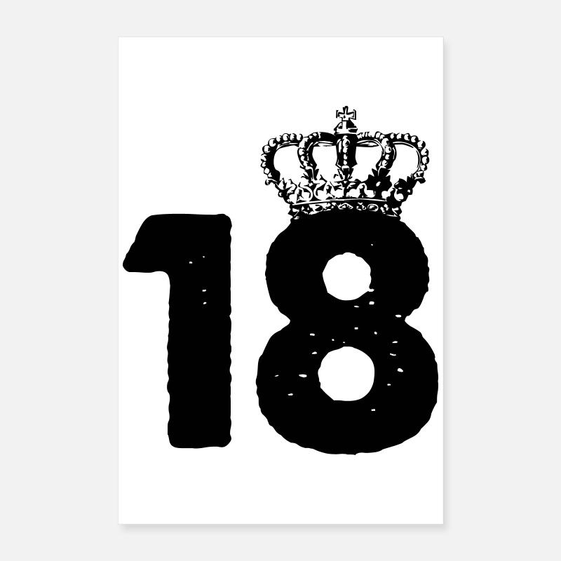 18 couronnes Poster 40 x 60 cm