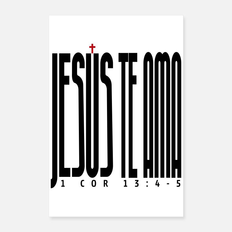 Jésus t’aime 2 Poster 40 x 60 cm