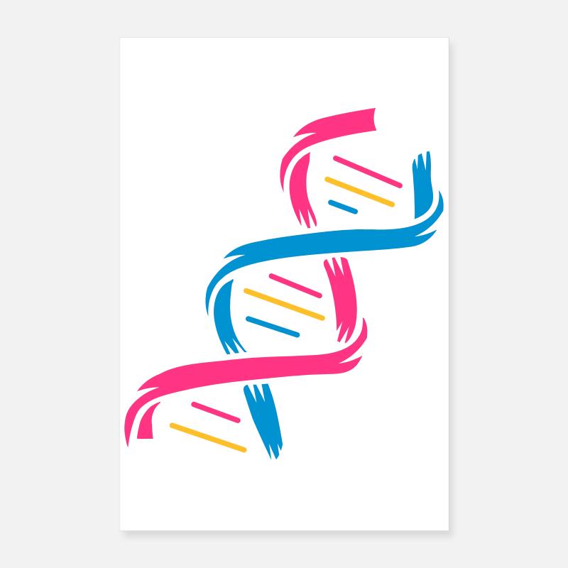 The structure of a DNA molecule Poster 16" x 24" (40x60 cm)