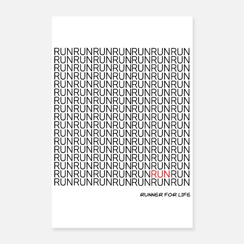 Läufer Poster 40x60 cm