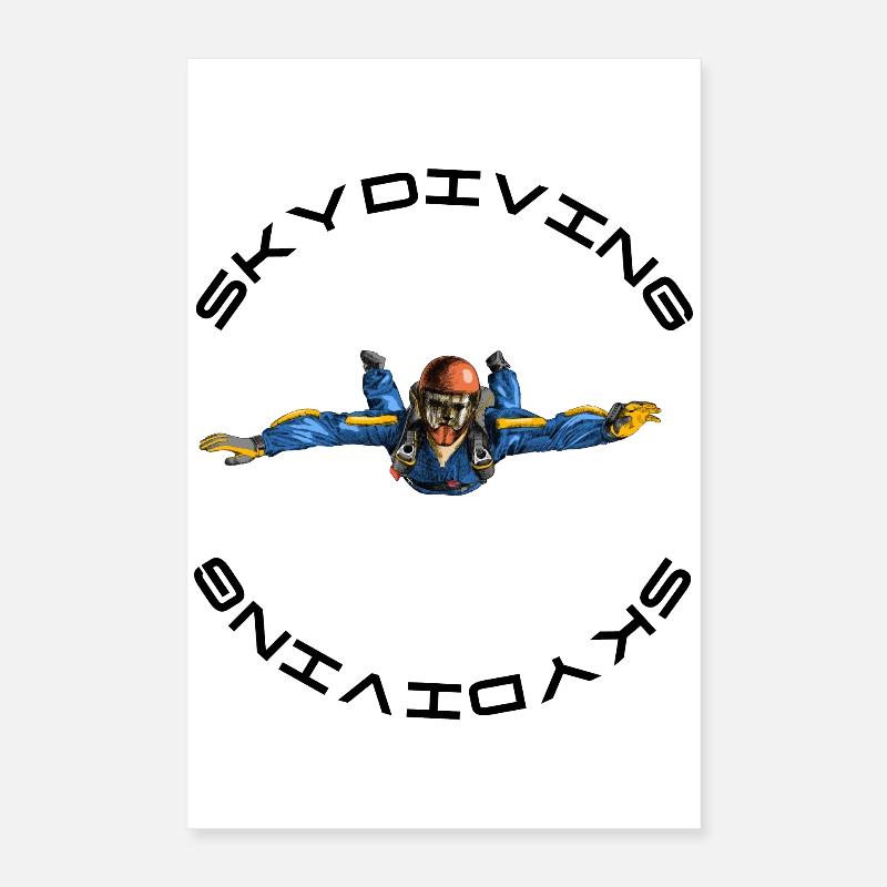skydiving Poster 16" x 24" (40x60 cm)
