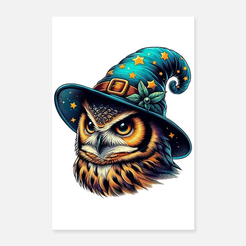 Hibou sorcier Poster 40 x 60 cm