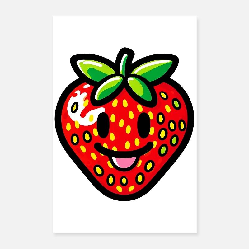Fraise Fraises Poster 40 x 60 cm