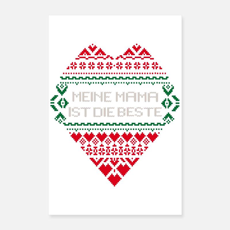 Ma mère est la meilleure, Noël Poster 40 x 60 cm
