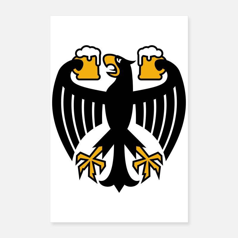 Deutschland Bier Bundesadler Poster 40x60 cm